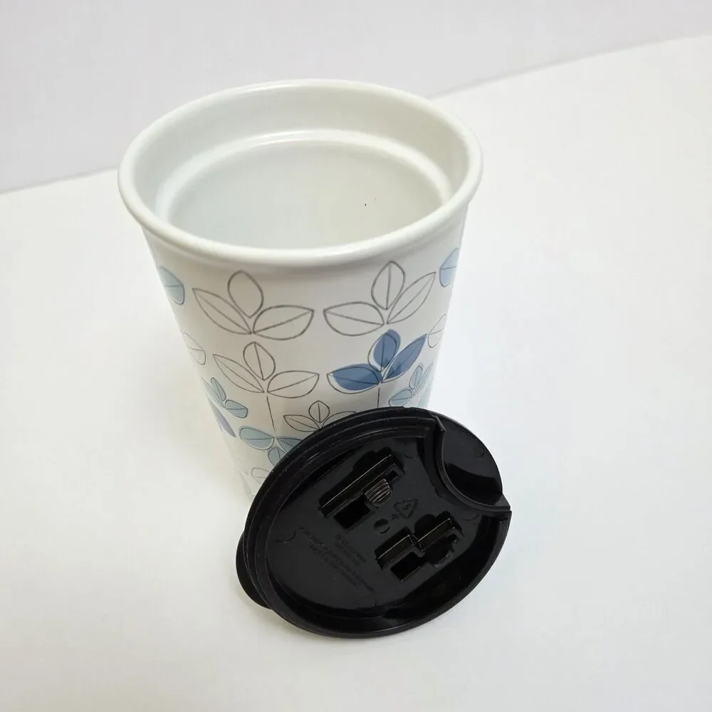 STARBUCKS International Release 2012 Ceramic Travel Tumbler W/Lid 8oz RARE in US